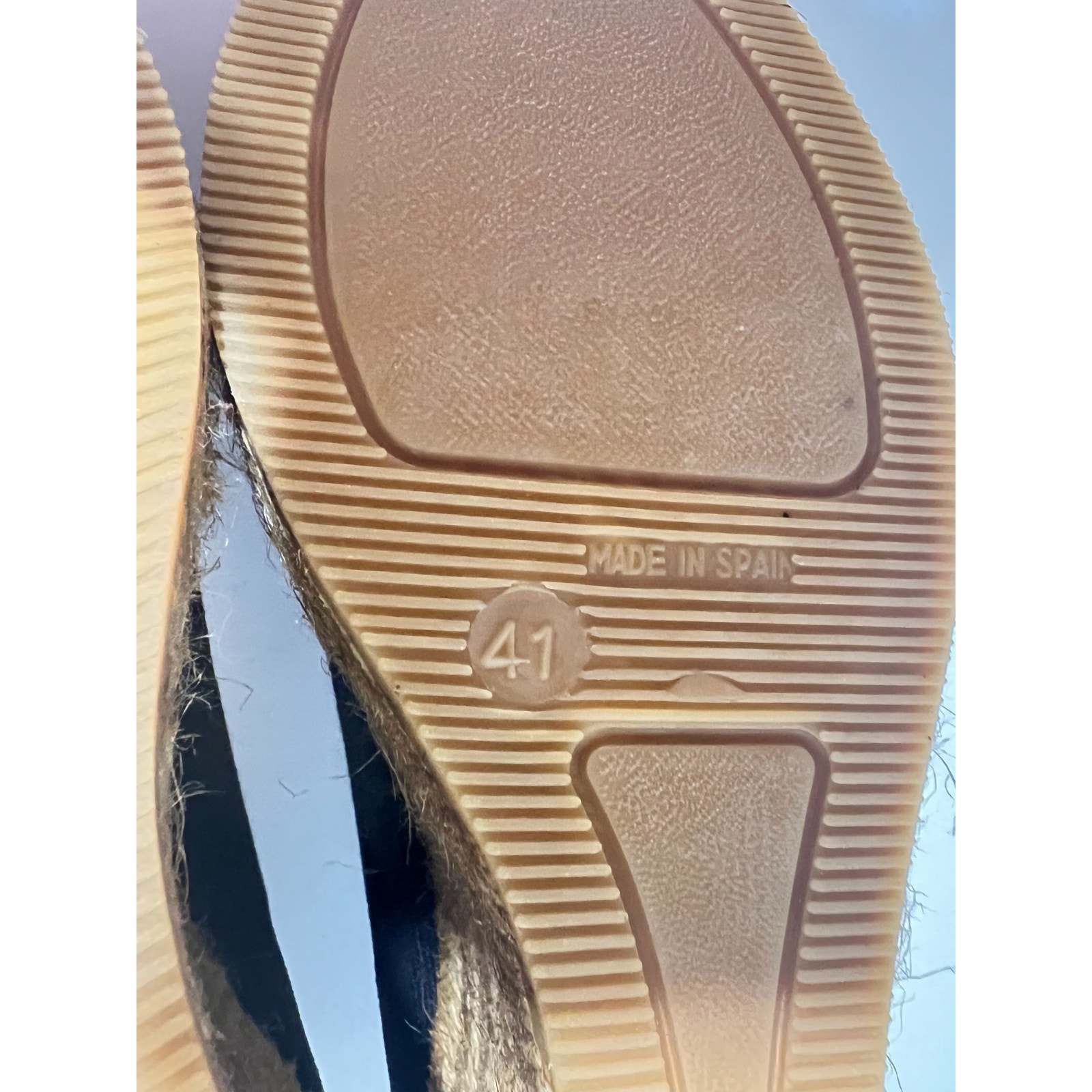 Viscata Euc Black Canvas Marquesa Espadrille 3.5" Wedge Shoe Sandal 41 Eu 10 Us — image 5 of 8